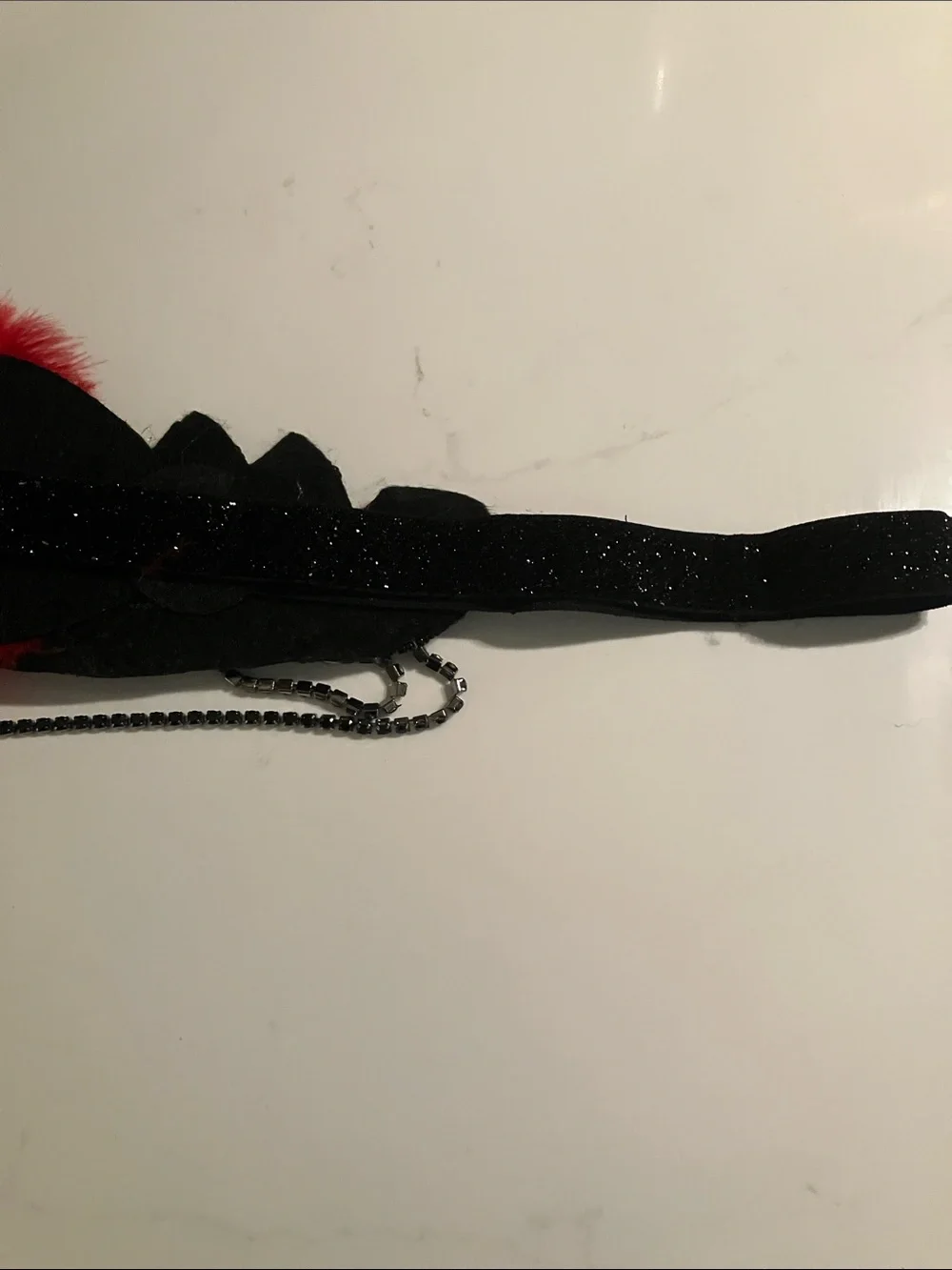 Hand made black beaded